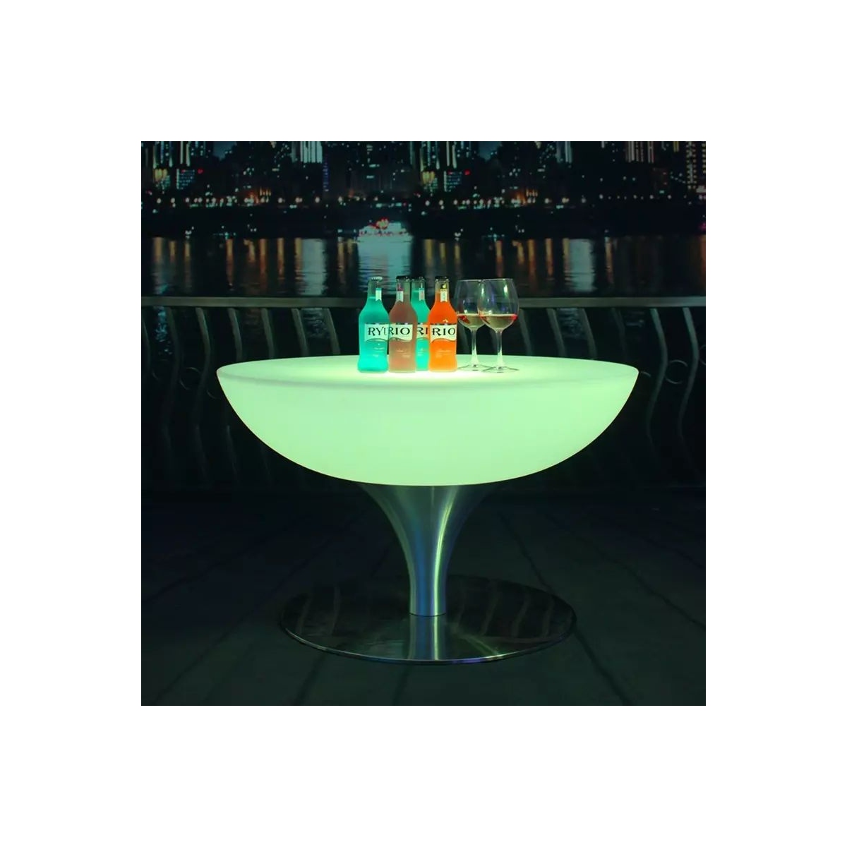 acrylic led cocktail table rond 4