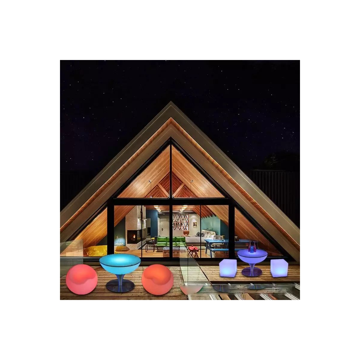 acrylic led cocktail table rond 5