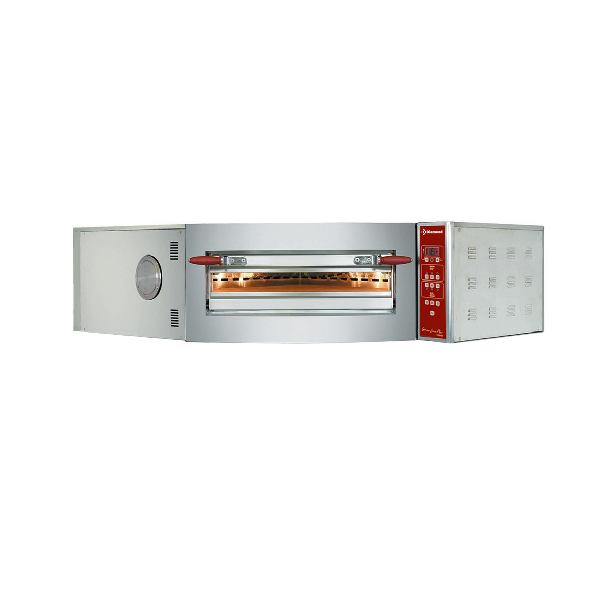 image elektrische oven hoekmodel, 1 kamer 8 pizza's ø 350 mm 0