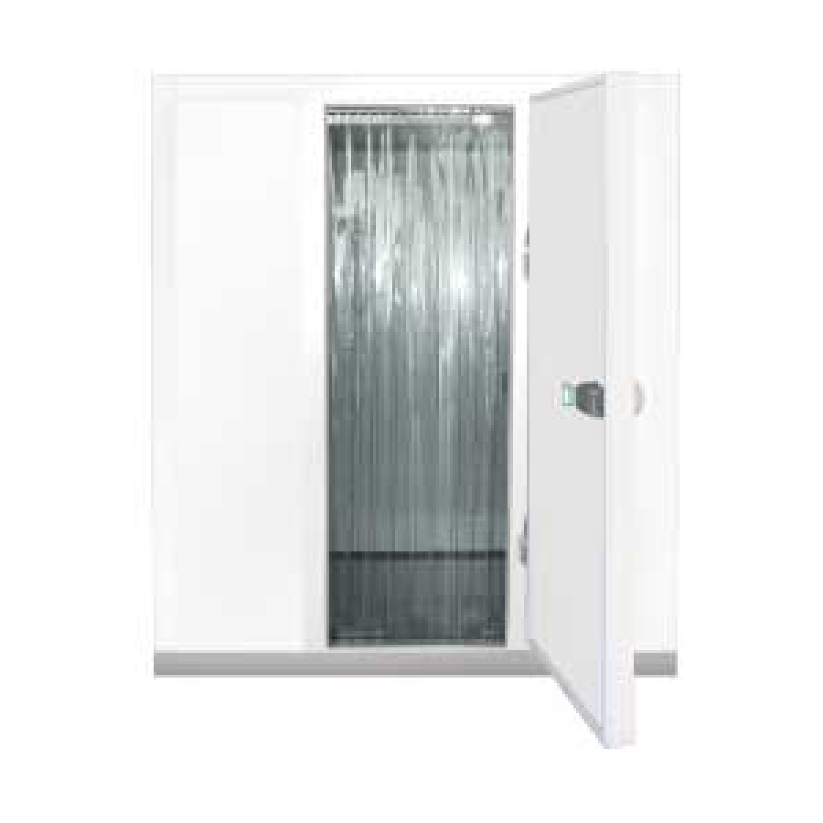image gordijn met strips voor deur (600mm) minicold 0