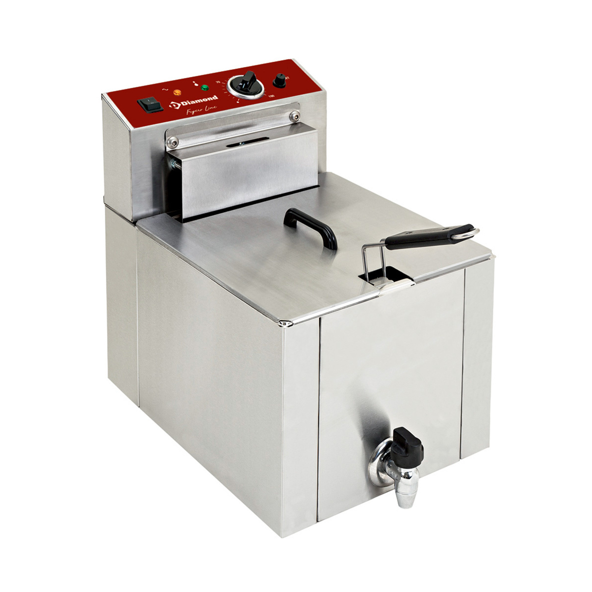 image elektrische friteuse tafelmodel "s-power" 12 liter + kraan 0