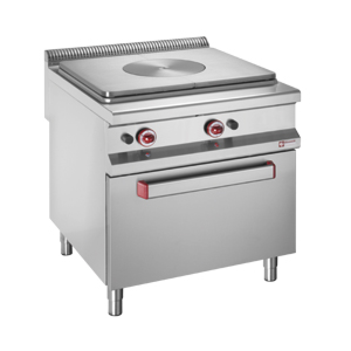 image gasfornuis, doorkookplaat op gasoven 0