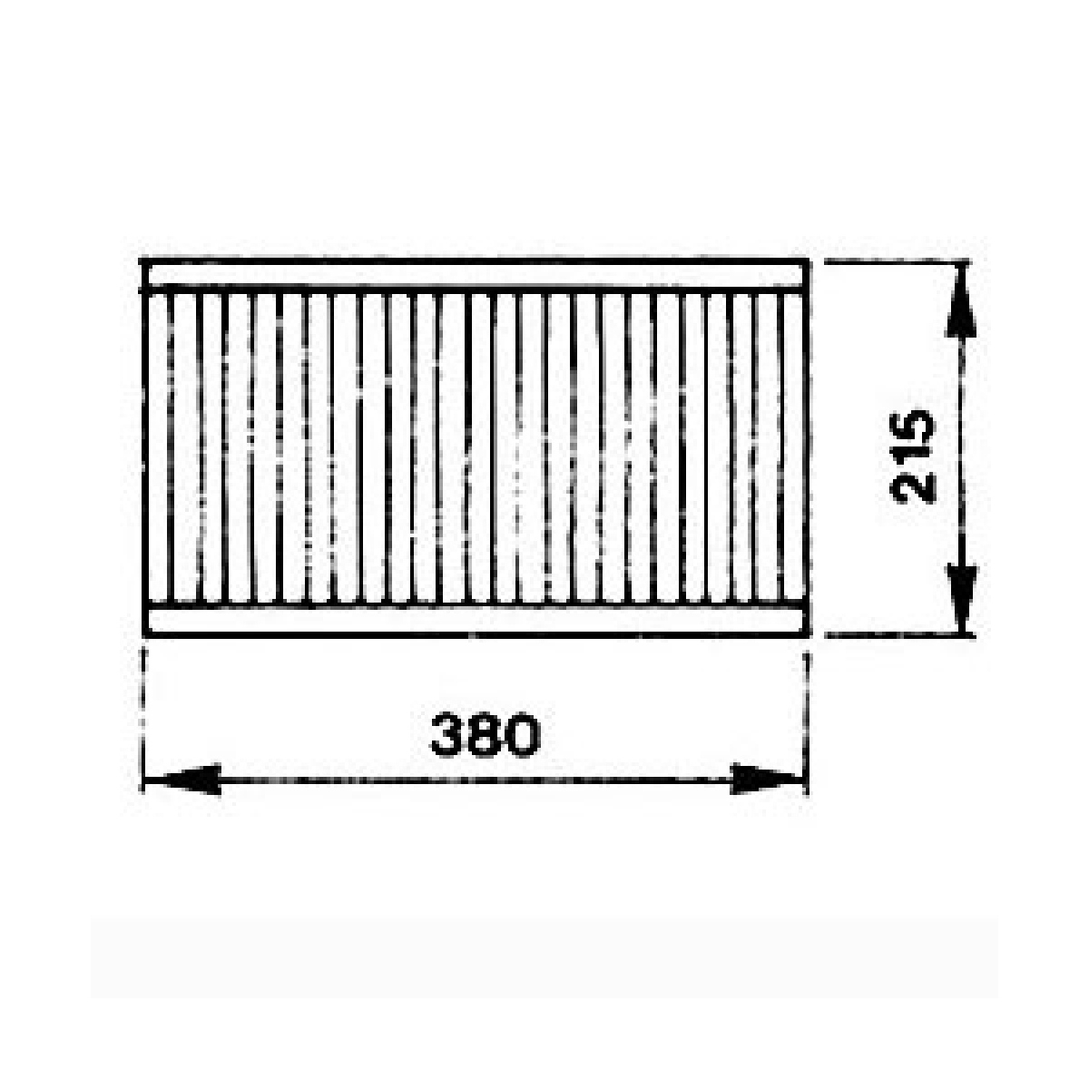 image 1/2 bakrooster, afmetingen 380x215 mm 0