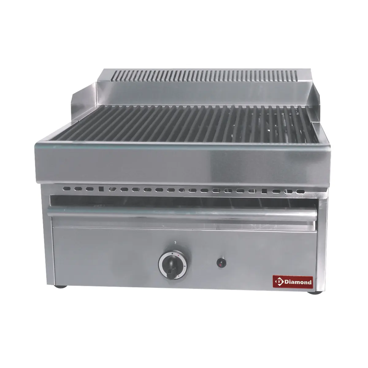 image stoomgrill op gas met gietijzeren rooster -top- 0