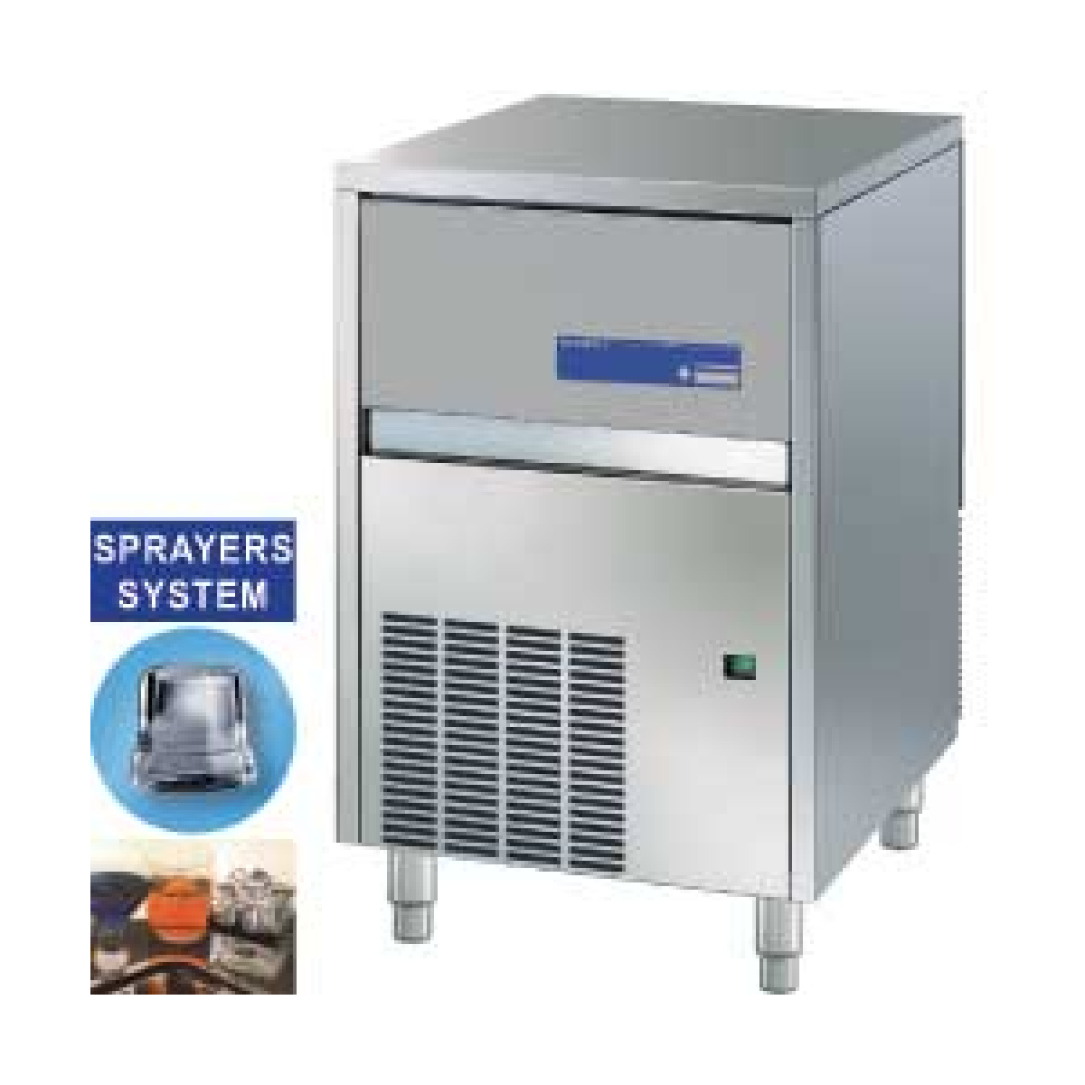 image volle ijsblokjesmachine 47 kg, met reserve - lucht 0