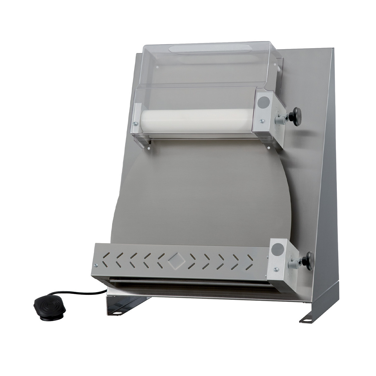 image pizzaroller ø 420 mm, 2 rollen "linear", in r.v.s. 0