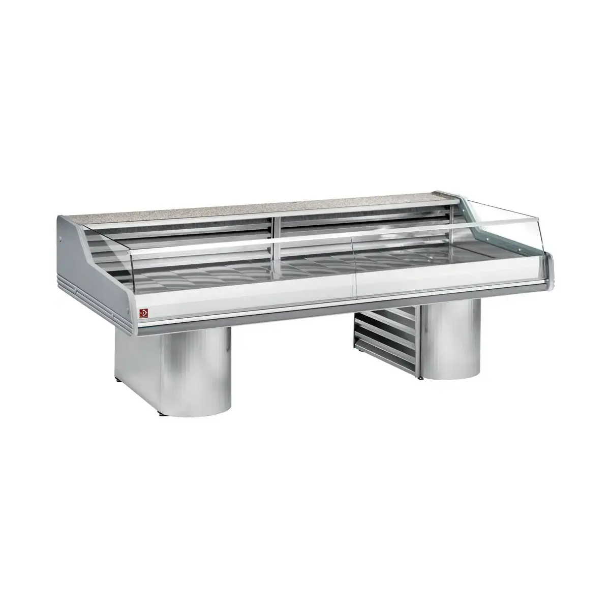 image gekoelde vitrine toonbank met ruit " self-service ", op sokkels 0