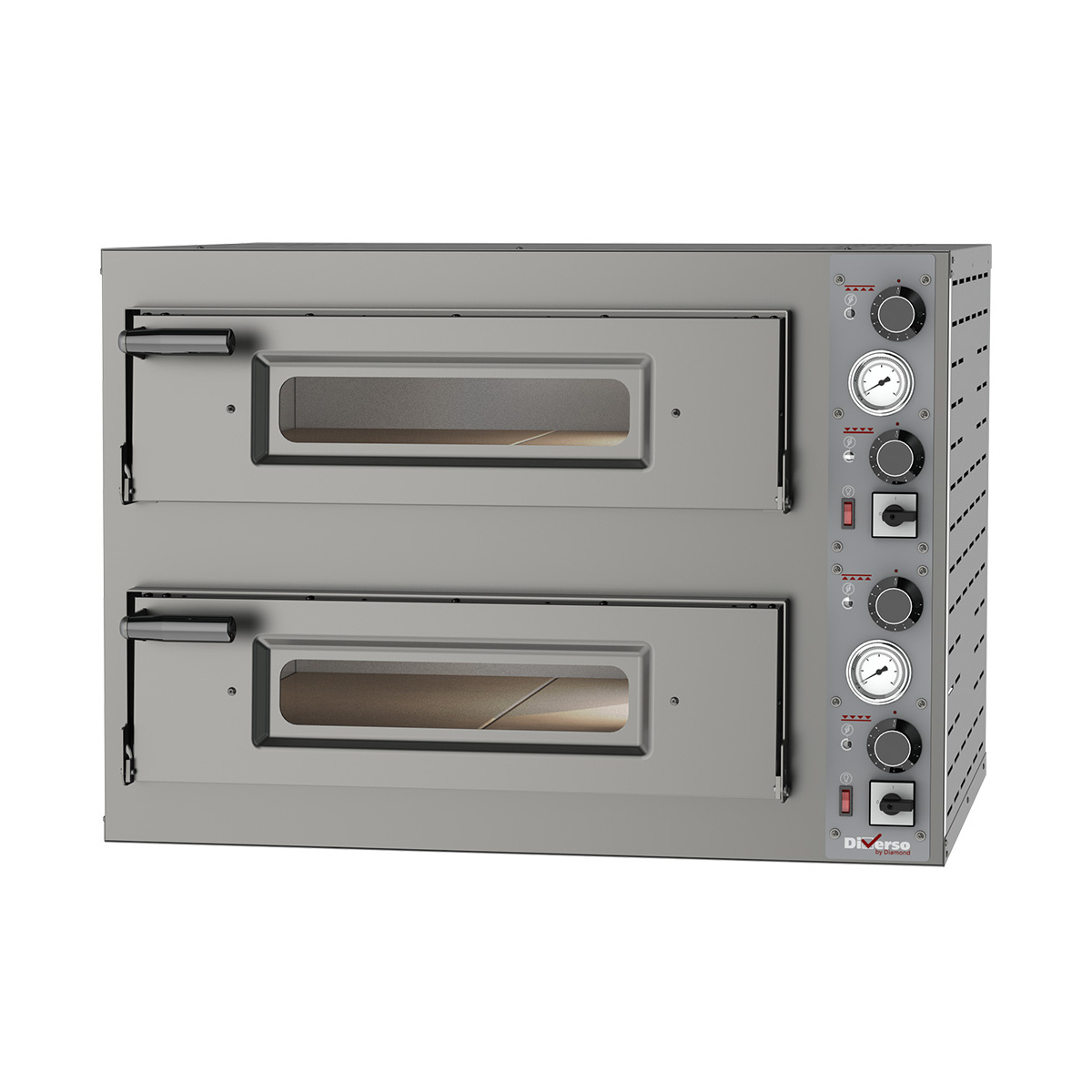 image elektrische oven 2x 4 pizza's diam.330mm, 2 kamers 0