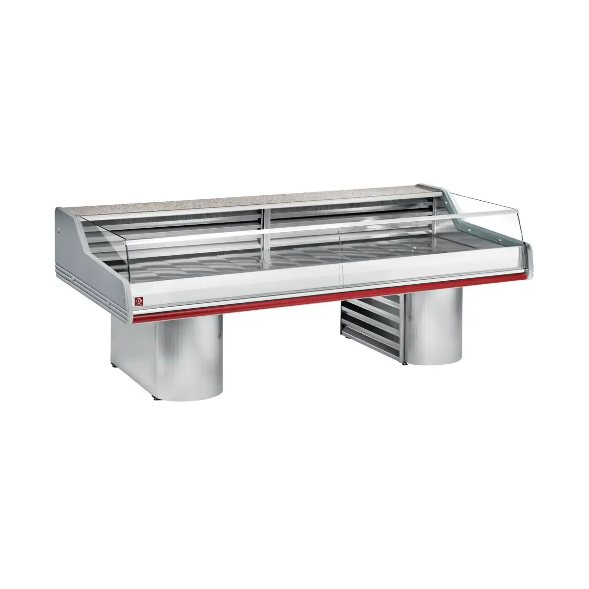 image gekoelde vitrine toonbank met ruit " self-service ", op sokkels 0