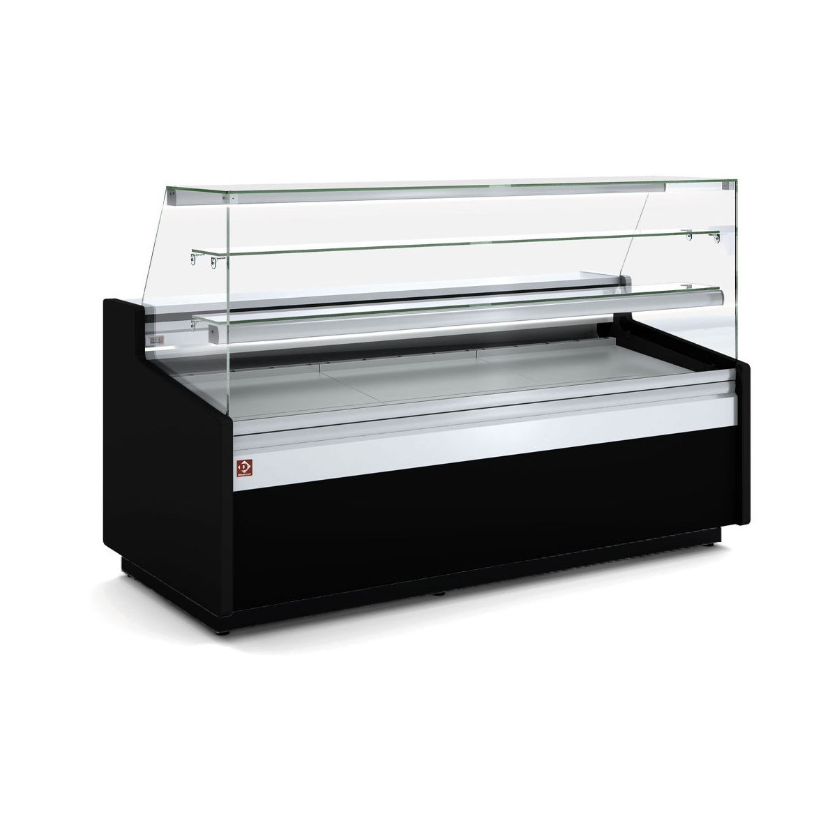 image geventileerde vitrinetoonbank, patisserie glas, met reserve – zwart 0