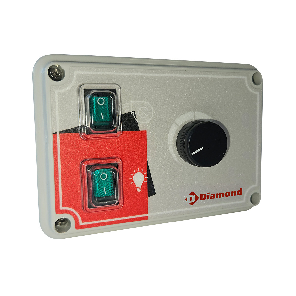 image electronische variator + led- schakelaar 0