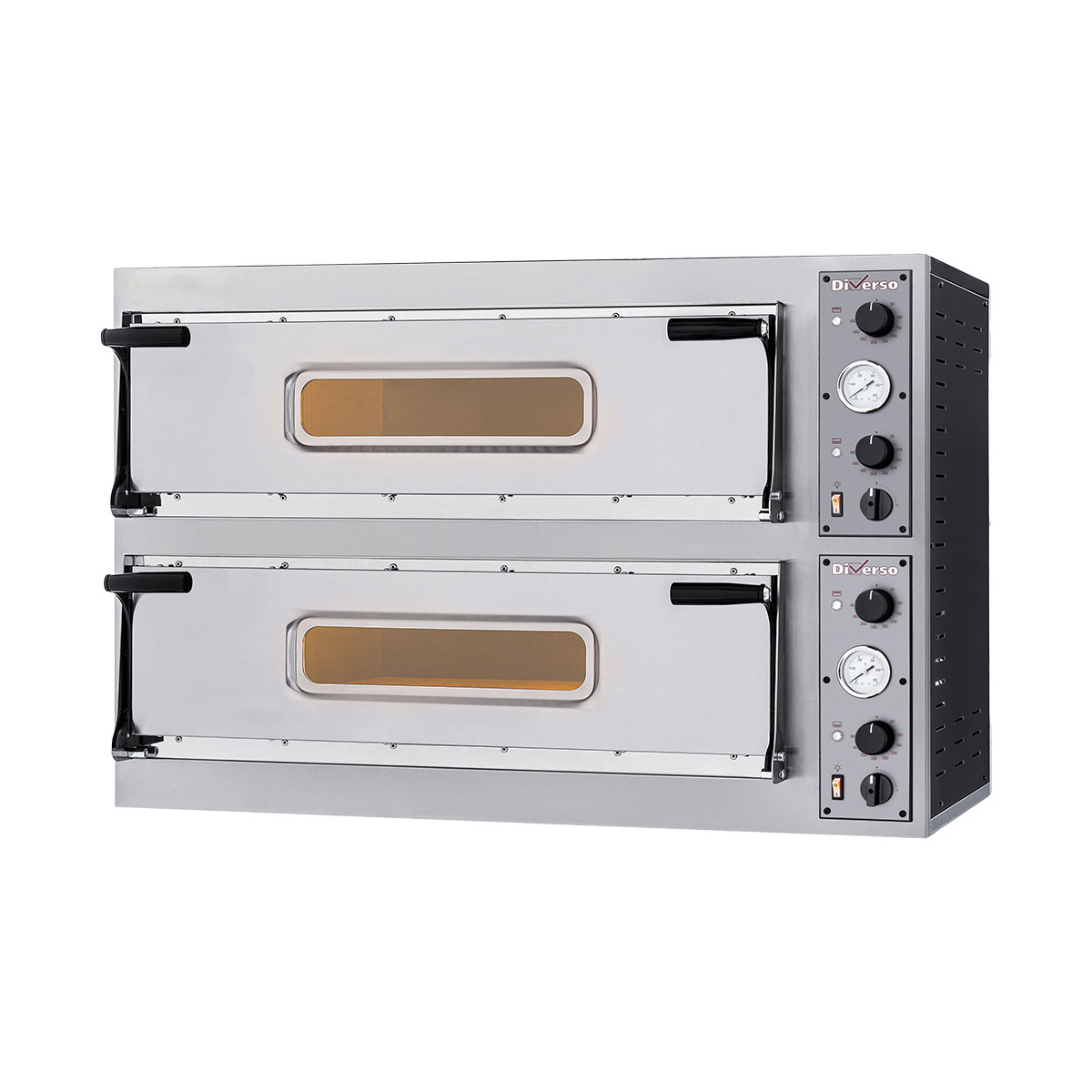 image elektrische oven 2x 2 pizza's diam. 350mm, 2 kamers 0