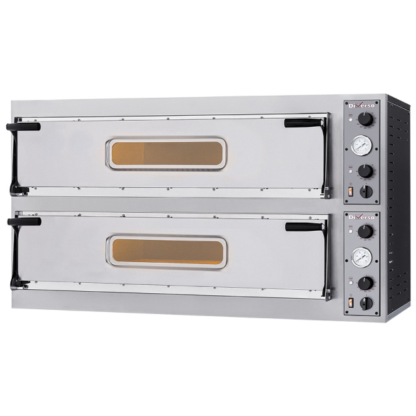 Image Elektrische oven 2x 3 pizza's diam. 350mm, 2 kamers 0