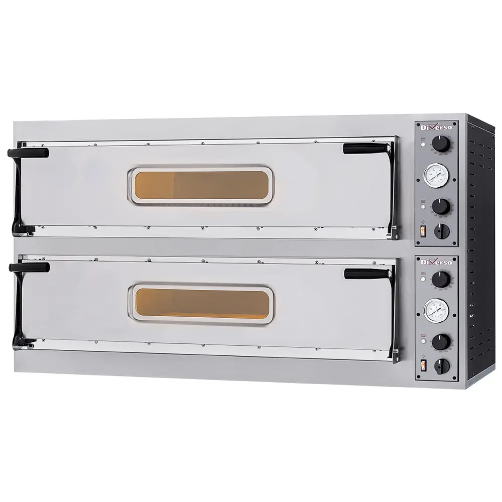 Image Elektrische oven 2x 3 pizza's diam. 350mm, 2 kamers 0