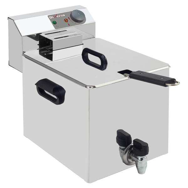 Image Elektrische friteuse tafelmodel 8 liter + aftapkraan 0