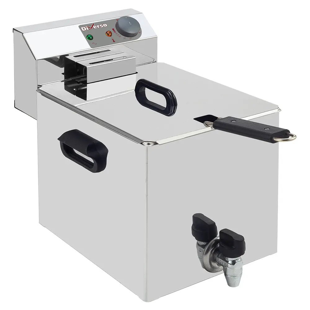 Image Elektrische friteuse tafelmodel 8 liter + aftapkraan 0