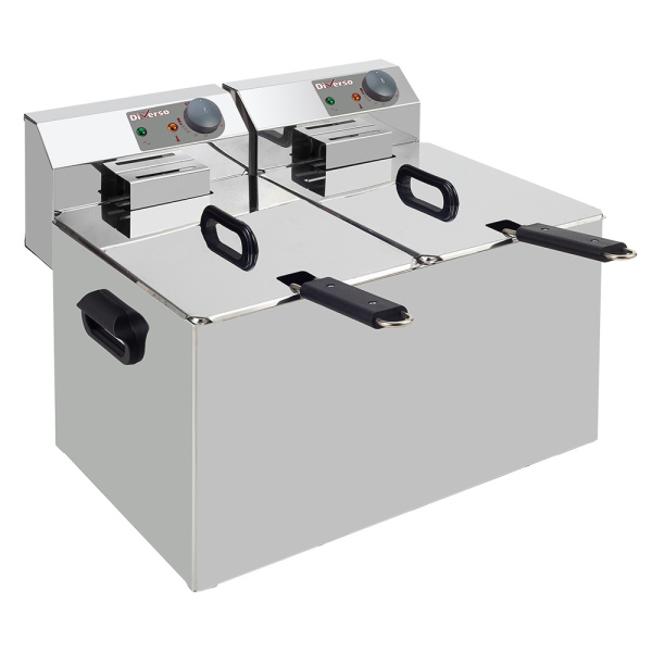 Image Elektrische friteuse tafelmodel 2x 7 liter 0