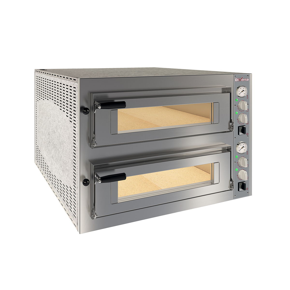 image elektrische oven 2x 6 pizza's diam.350mm, 2 kamers 0