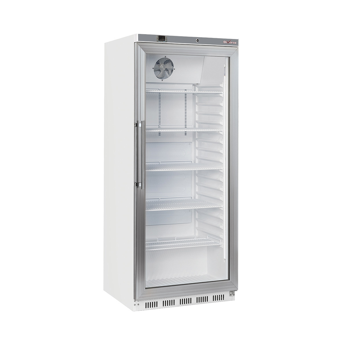 image koelkast gn 2/1, glazen deur, geventileerd, 600 liter - wit 0