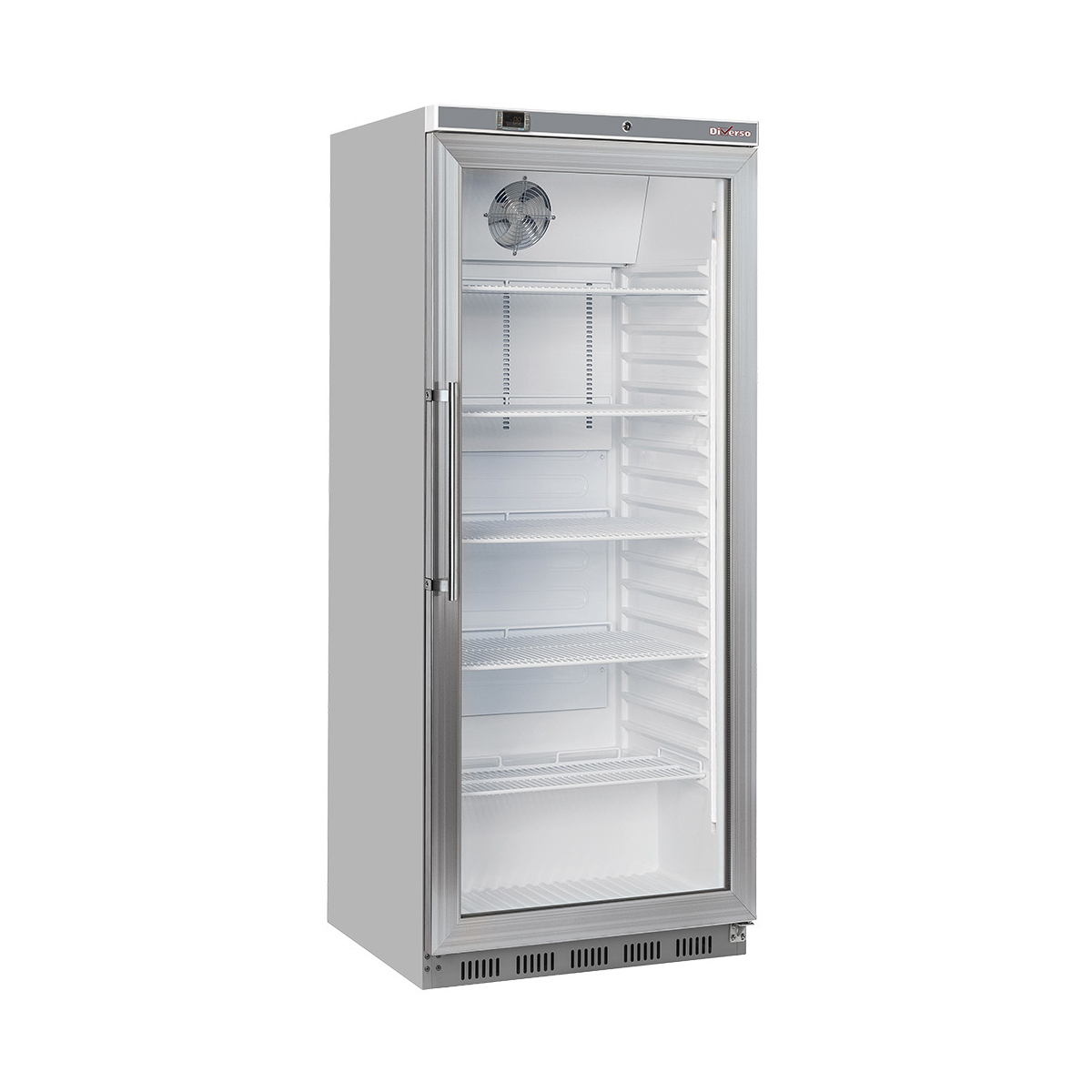 image koelkast gn 2/1, glazen deur, geventileerd, 600 liter. r.v.s. 0