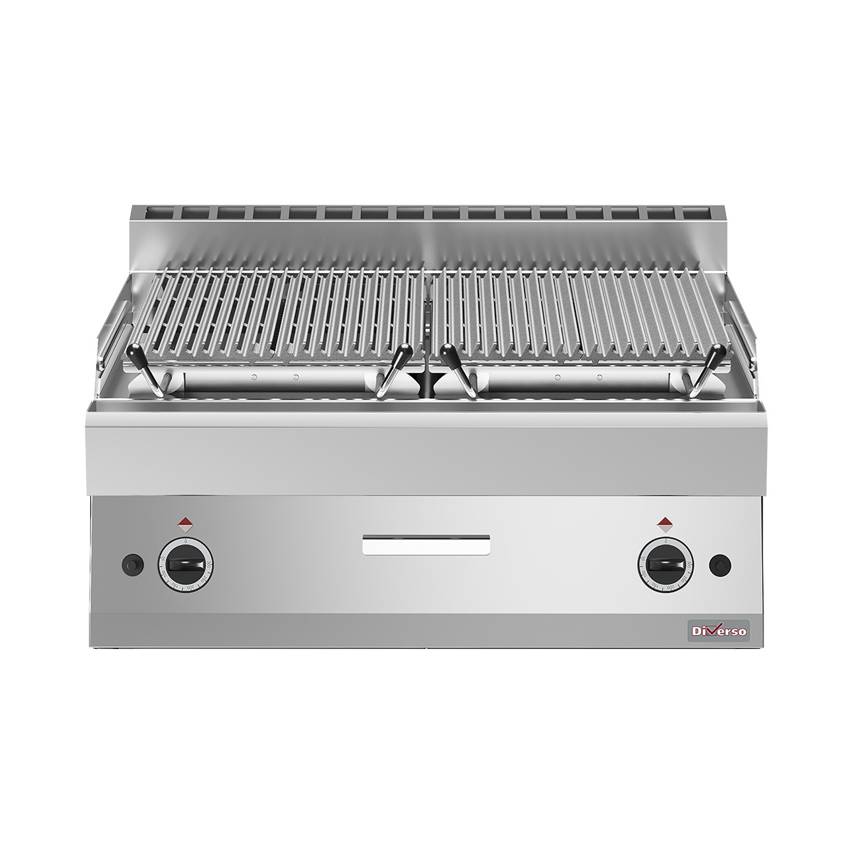image lavasteengrill - 1/1 module - bakrooster in gietijzer "double face" 0