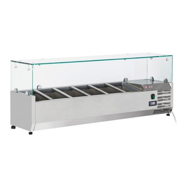 Image Gekoelde opzetstructuur 6x GN1/4 - 150 mm, met glasopbouw 0