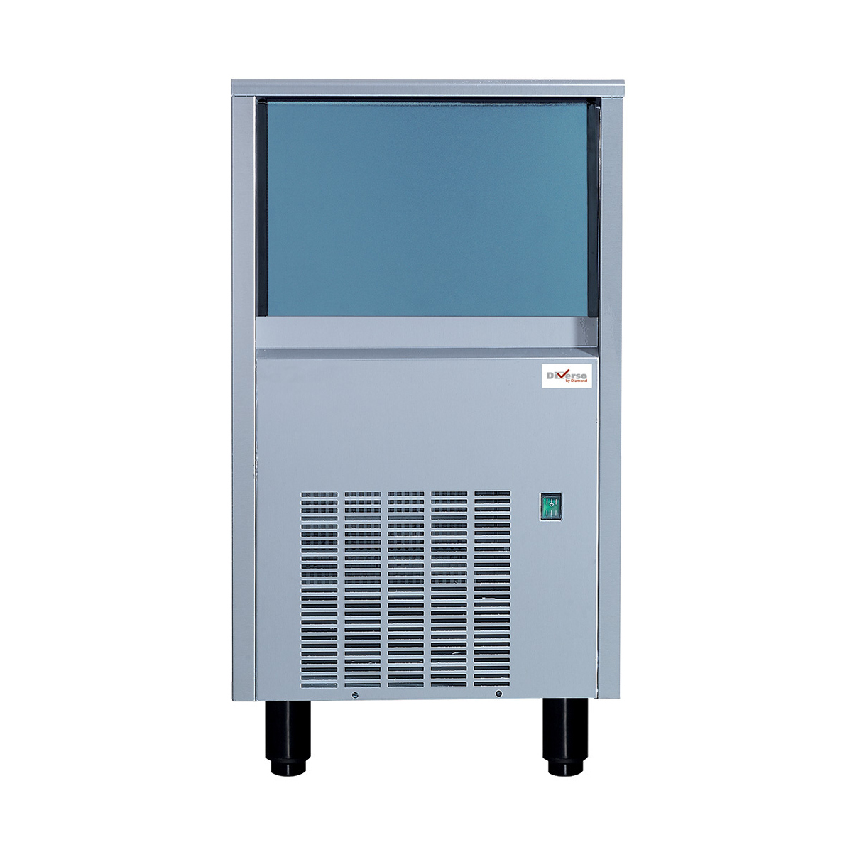 image volle ijsblokjesmachine (22 gr) 41kg/24h met reserve 15 kg roestvrij staal 0