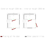 Image Combi koelkamer ISO 100, binnen afmetingen 2830 x 2030 & 2830 x 1230 xh 2230 mm (12,81 + 7,76 m³) 4