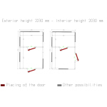 Image Combi koelkamer ISO 100, binnen afmetingen 2830 x 2630 & 2830 x 1830 xh 2230 mm (16,6 + 11,55 m³) 4