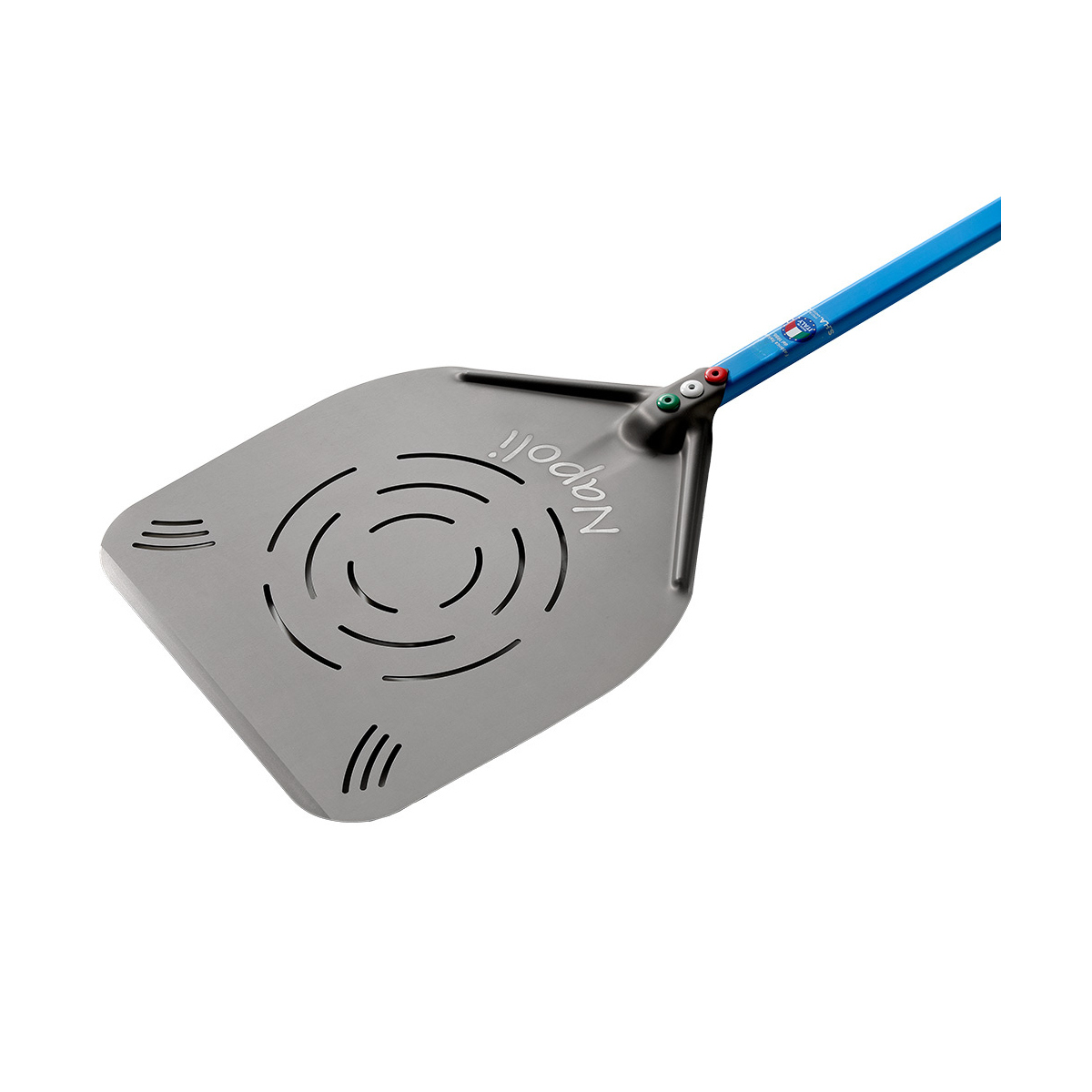 image geperforeerde napolitaanse aluminium pizzasschep 370 mm 0
