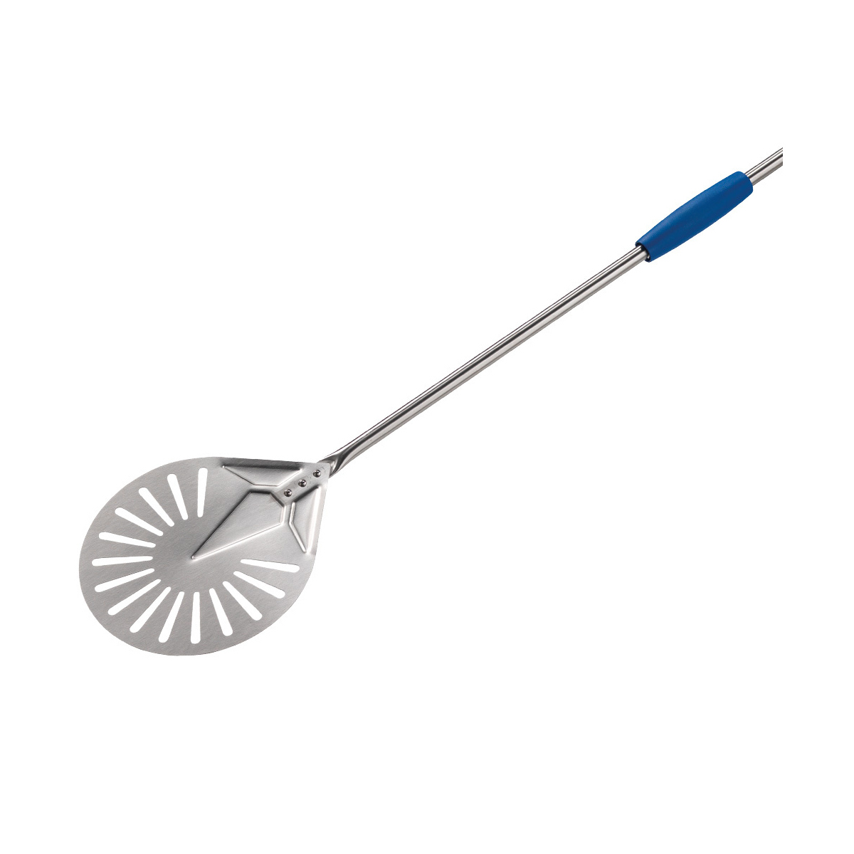 image kleine ronde schep in r.v.s. ø 200 mm geperforeerd 0