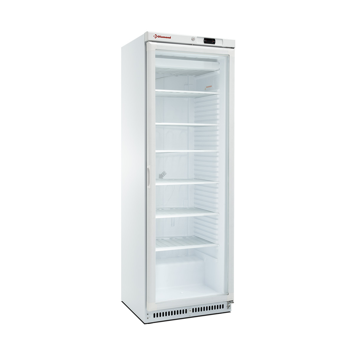 image statische vrieskast, glazen deur, 400 liter. wite 0