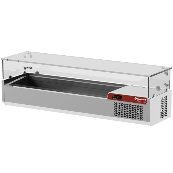 Image Saladette met glas 1400 mm. 0
