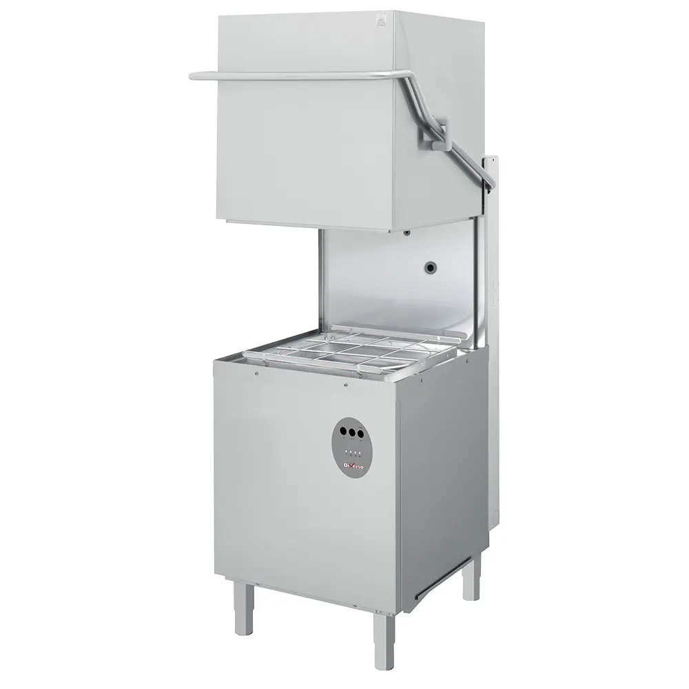 Image Vaatwasser met kap, vierkante mand 500x500 mm met wasmiddeldoseerder 0