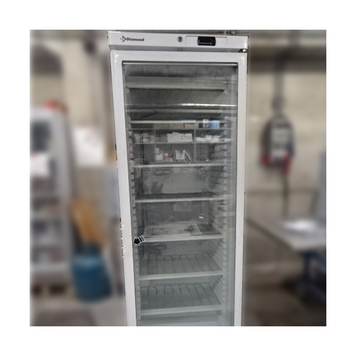 image statische vrieskast, glazen deur, 400 liter. wite 1