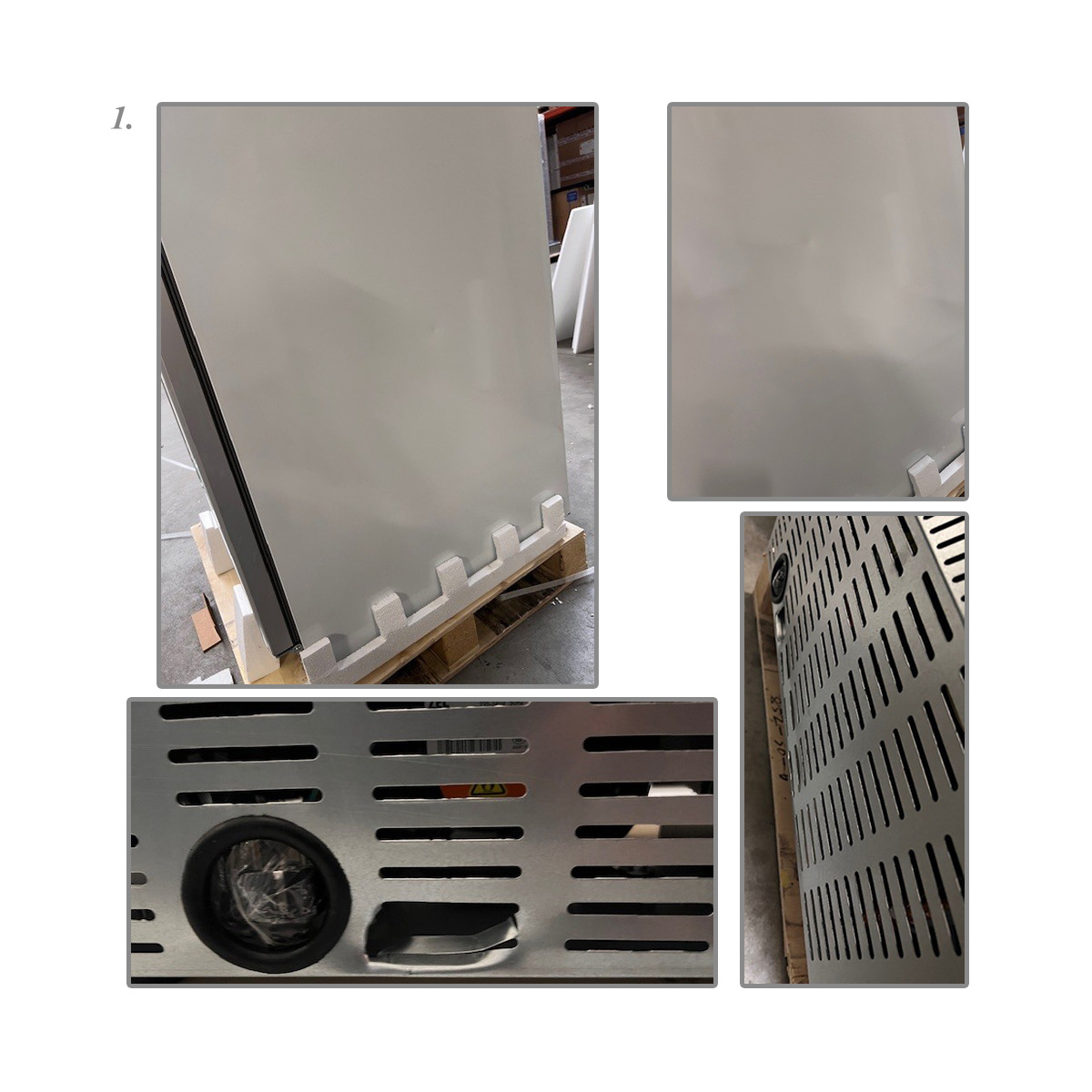 image koelkast gn 2/1, glazen deur, geventileerd, 600 liter - wit 2