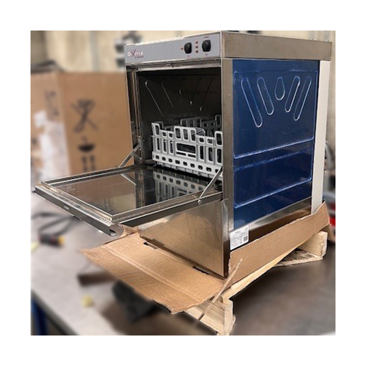 image glazenwasser mand 400x400 mm, met afvoerpomp en wasmiddeldoseerder 3