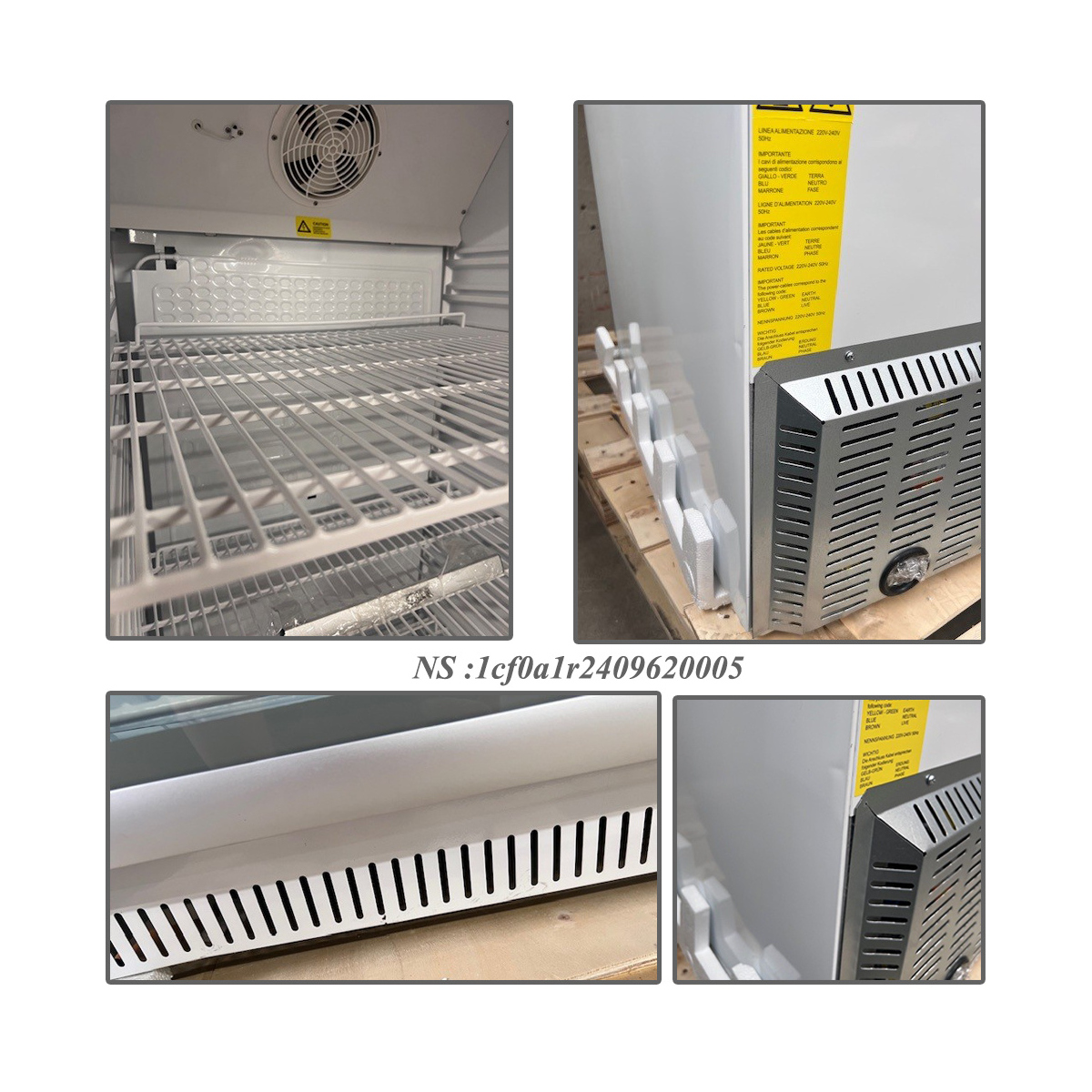 image koelkast gn 2/1, glazen deur, geventileerd, 600 liter - wit 3