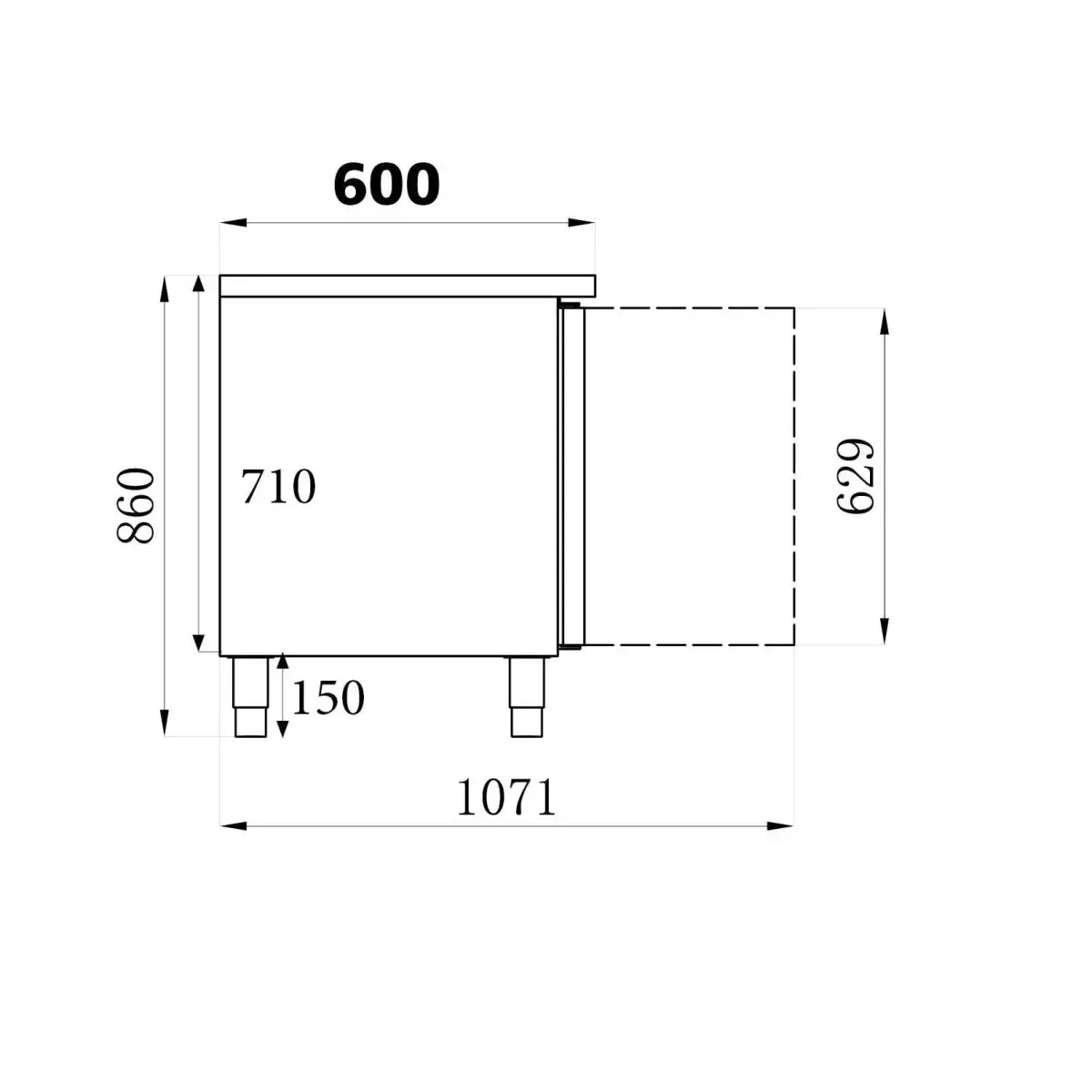 600 koelwerkbank 2 deuren - image 2