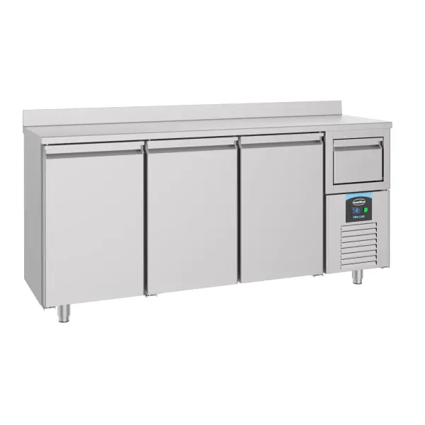 600 KOELWERKBANK 3 DEUREN INCL. AFKLOPLADE VOOR KOFFIE - Main Image