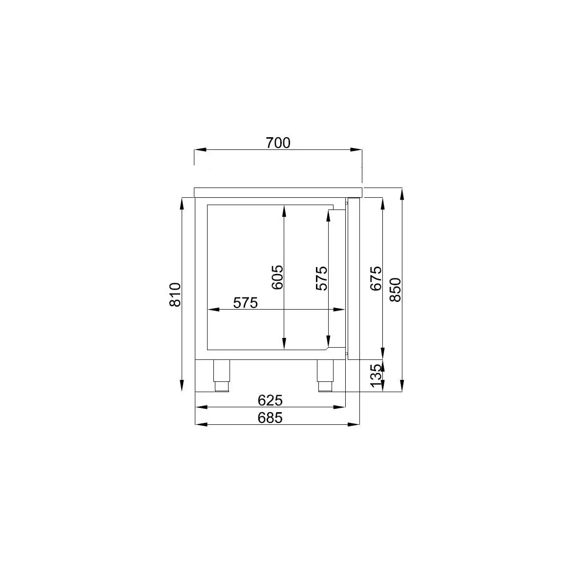 700 koelwerkbank 2 deuren - image 3