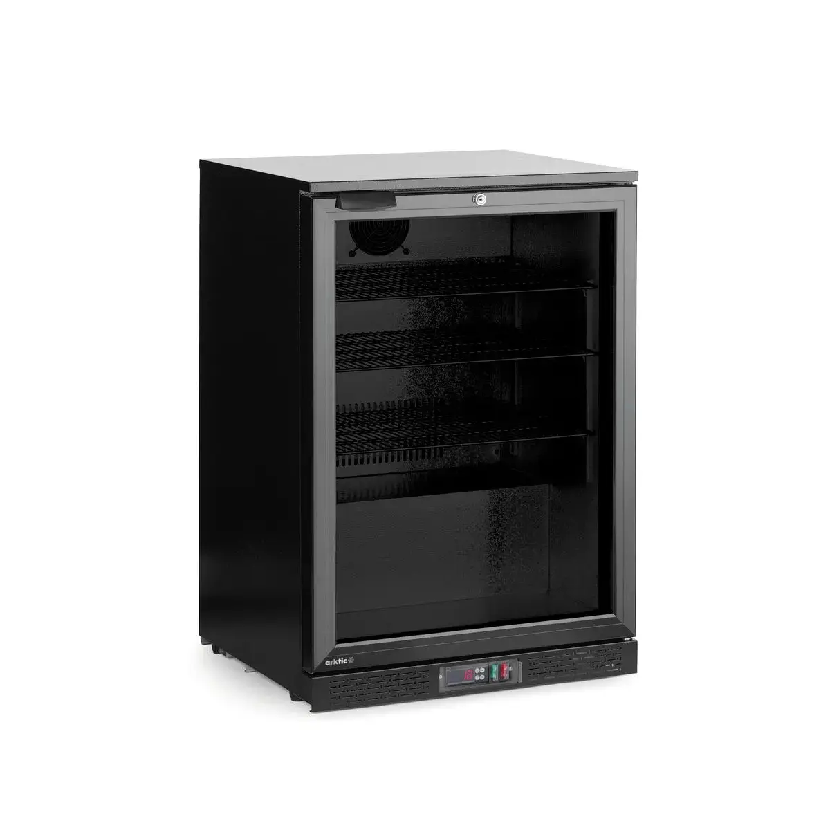 backbar koelkast – enkeldeurs, arktic, 105l, zwart, 220-240v/120w, 600x530x(h)870mm - image 2