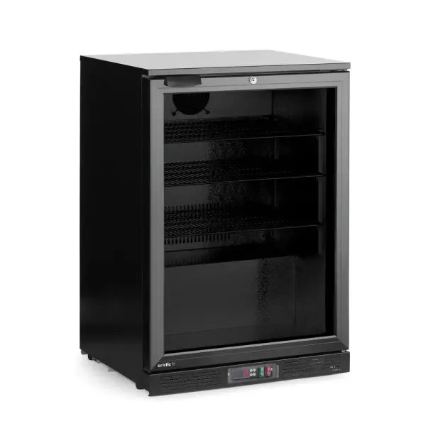 Backbar Koelkast – Enkeldeurs, Arktic, 105L, Zwart, 220-240V/120W, 600x530x(H)870mm - Main Image
