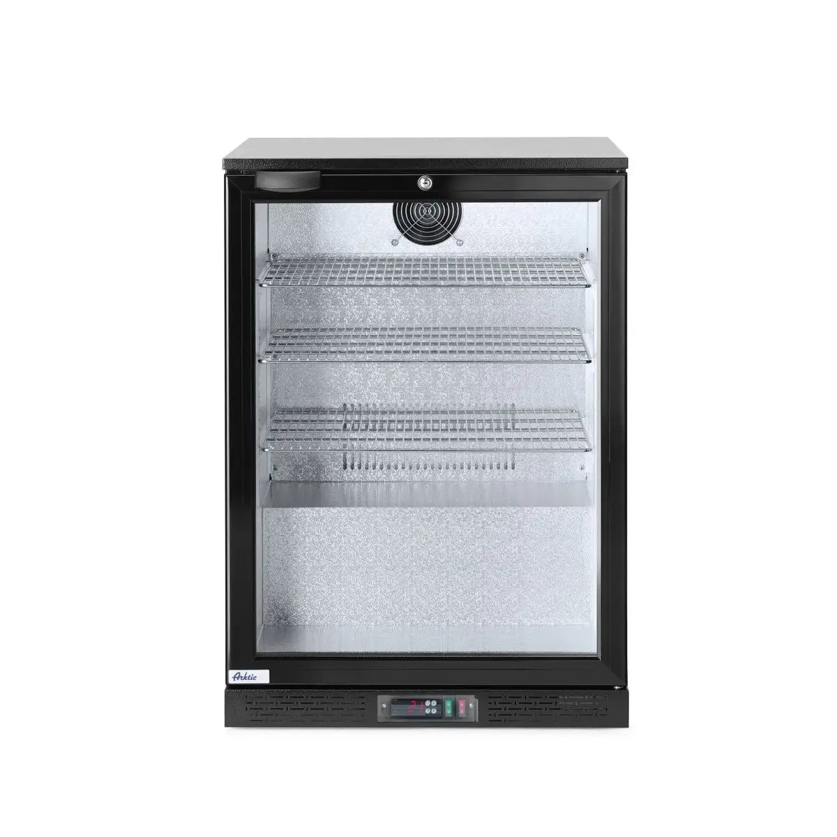 backbar koelkast enkele deur, arktic, 105l, zwart, 220-240v/120w, 600x530x(h)865mm - main image