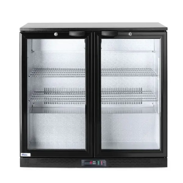 Backbar koelkast met dubbele deur, Arktic, 158L, Zwart, 220-240V/160W, 900x530x(H)870mm - Main Image