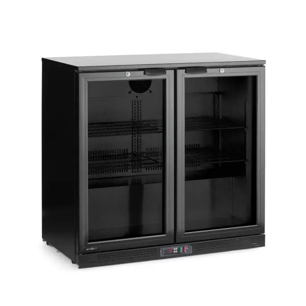 Backbar koelkast met dubbele deur, Arktic, 158L, Zwart, 220-240V/160W, 900x530x(H)870mm - Main Image