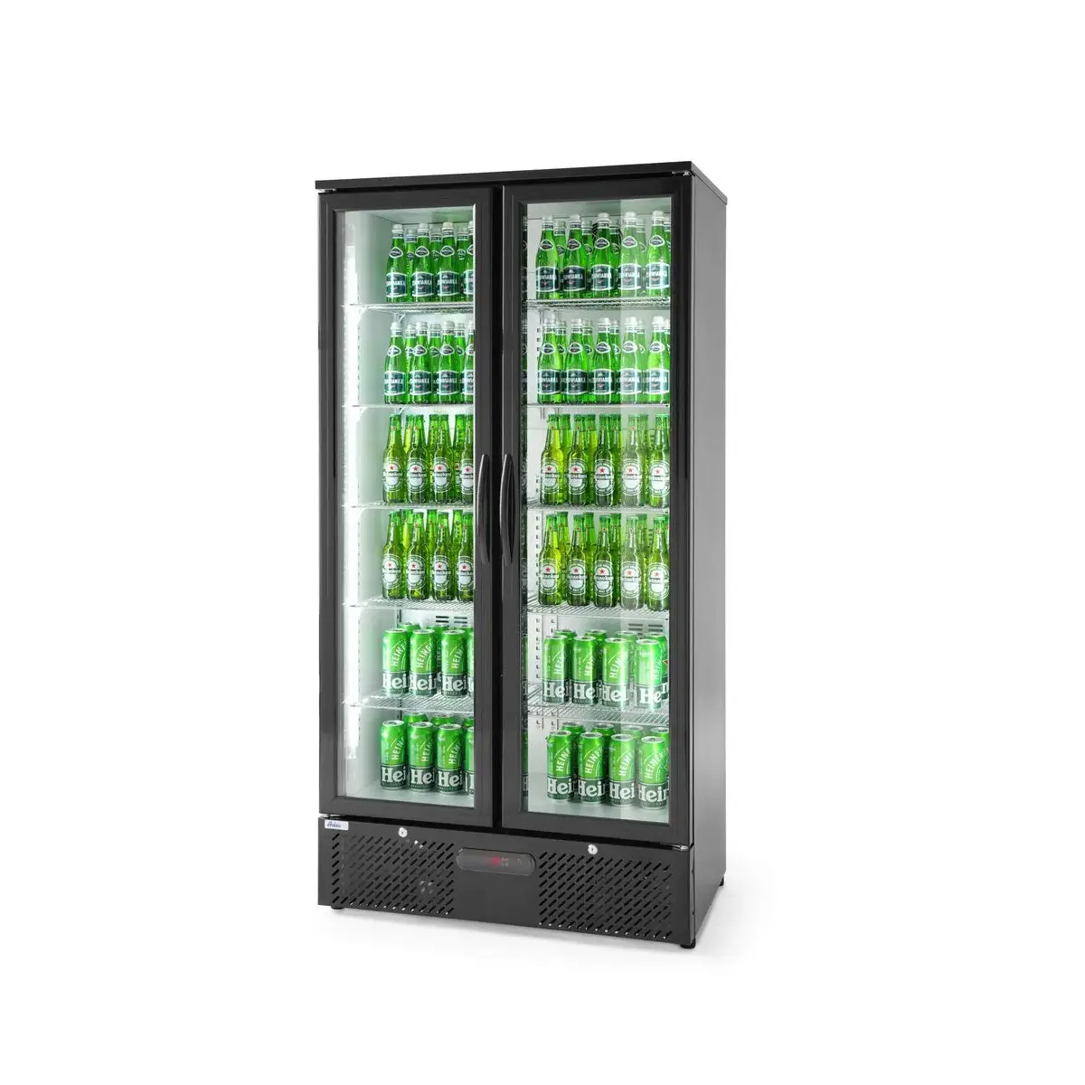 backbar koelkast met dubbele deuren, arktic, 384l, zwart, 220-240v/365w, 900x530x(h)1820mm - image 4