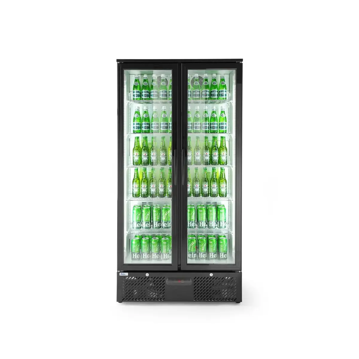 backbar koelkast met dubbele deuren, arktic, 384l, zwart, 220-240v/365w, 900x530x(h)1820mm - image 5