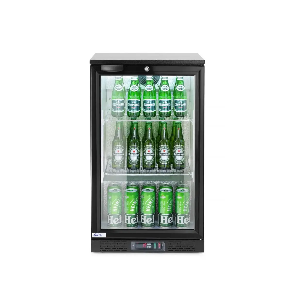 backbar koelkast met enkele deur, arktic, 86l, zwart, 220-240v/120w, 500x530x(h)865mm - image 2