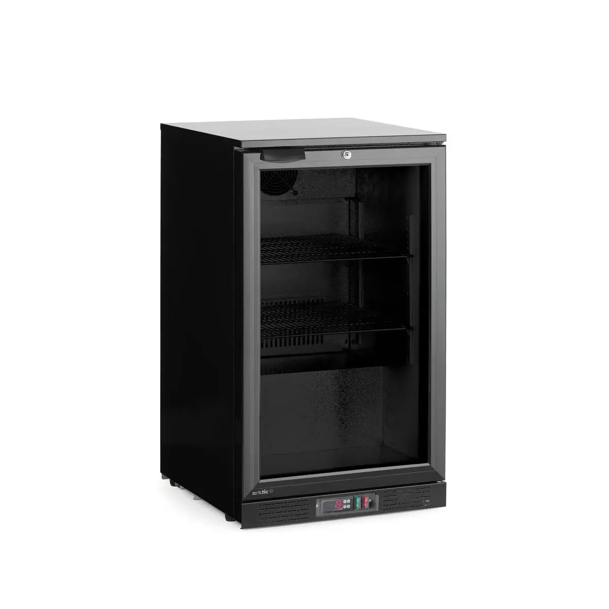 backbar koelkast met enkele deur, arktic, 86l, zwart, 220-240v/120w, 500x530x(h)870mm - main image